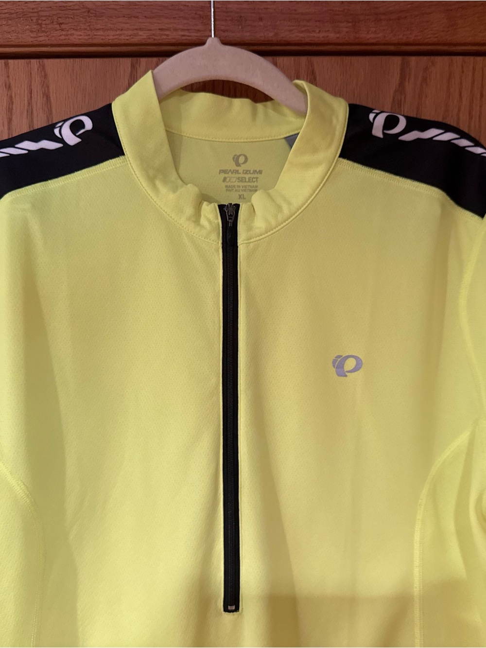 Pearl Izumi Men’s XL Neon High Vis Yellow Cycling Jersey with Black Trim